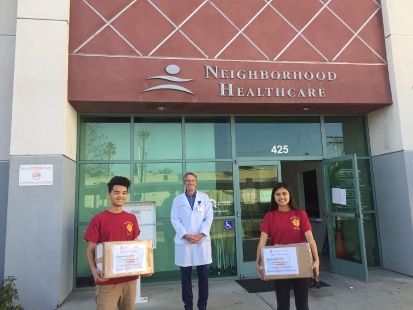 leo club donation at Neighborhood Healthcare
