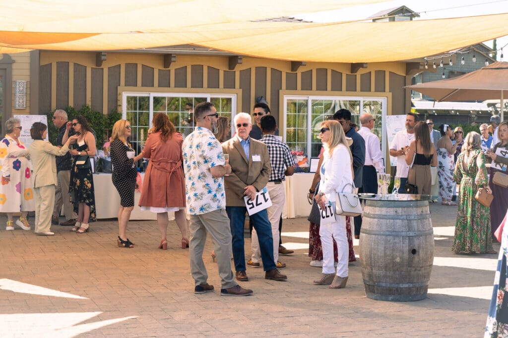 Guests took part in the paint and sip event at Ponte Winery
